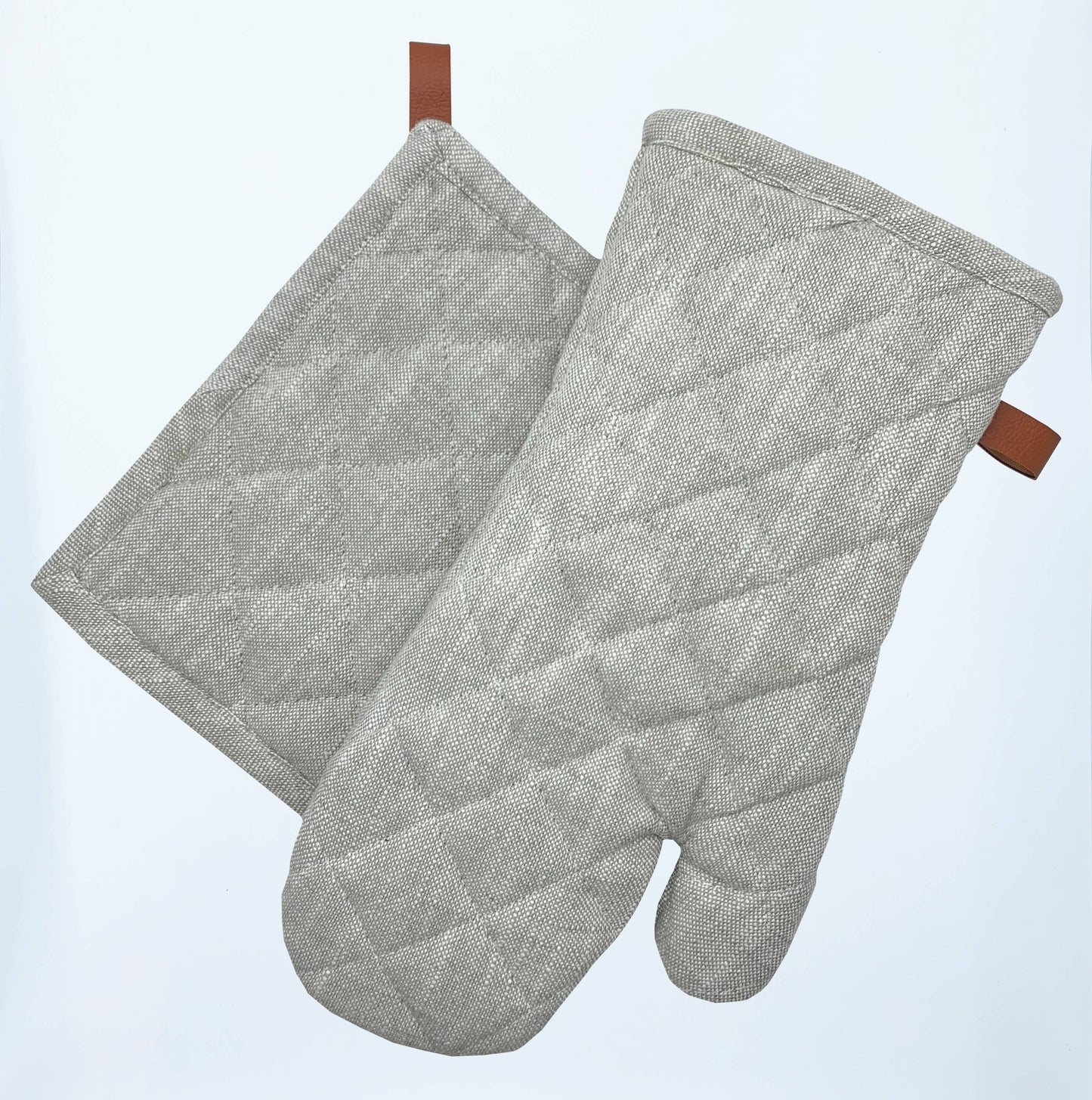 Chambray Oven Mitt & Pot Holder Set